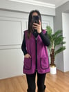 CDBR4172Elen Mor Biyeli Polar Yelek