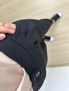 CDBR3819Emily Siyah Krep Kumaş Havuç Kesim Pantolon