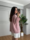 CDBR4608Ferra Pudra Pembe Oversize Müslin Ceket