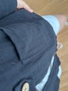 CDBR4609Ferra Siyah Oversize Müslin Ceket 