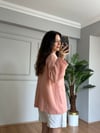 CDBR4610Ferra Somon Pembe Oversize Müslin Ceket