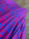 CDBR4514Flora Pembe-Mavi Viskon Maxi Boy Elbise 