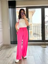 CDBR34579Fuşya Lastikli Bol Pantolon