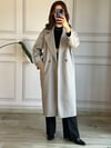 CDBR3326Gri Kaşe Oversize Uzun Kaban