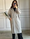 CDBR3326Gri Kaşe Oversize Uzun Kaban
