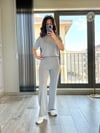 CDBR3539Gri Önden Biyeli Modal Kumaş Eşofman Takım