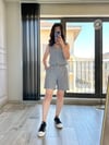 CDBR3527Gri Orjinal Massimo Şortlu Keten Takım