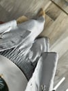 CDBR3551Gri Tensel Kumaş Bel Ayarlı Ceket Pantolon