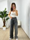 CDBR3707Gri Yıkamalı Palazzo Jean