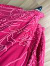 CDBR4372İwa Kırmızı İşlemeli Pamuk Viskon A Kesim Elbise 