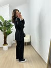 CDBR3778Juno Siyah Çıtçıtlı Modal Takım