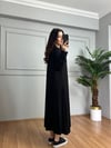 CDBR4253Karina Siyah Fermuarlı Cepli Basic Elbise
