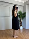 CDBR4522Kendra Siyah Müslin Kumaş Gömlek Elbise 