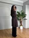 CDBR4692Lana Leopar Büzgülü Premium Ceket 
