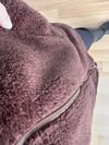 CDBR4163Liora Acı Kahve Peluş Ceket