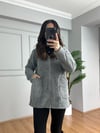 CDBR4164Liora Gri Peluş Ceket