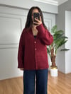 CDBR4693Lundy Bordo Triko Hırka
