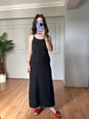 CDBR388Luya Siyah Sofya Keten Gömlek Elbise Takım
