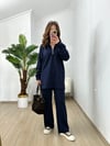 CDBR3774Marina Lacivert Modal Kumaş Eşofman Takım