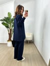 CDBR3774Marina Lacivert Modal Kumaş Eşofman Takım
