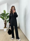 CDBR3772Marina Siyah Modal Kumaş Eşofman Takım