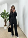 CDBR3772Marina Siyah Modal Kumaş Eşofman Takım