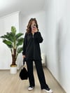 CDBR3772Marina Siyah Modal Kumaş Eşofman Takım