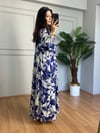 CDBR4409Maya Beyaz Uzun Kollu Maxi Elbise