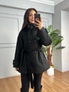 CDBR4698Milano Siyah Premium Seri Kaşe Kaban