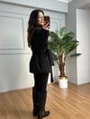 CDBR4698Milano Siyah Premium Seri Kaşe Kaban