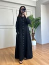 CDBR4518Mireya Siyah Cepli Maxi Boy Müslin Elbise