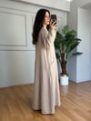 CDBR4632Mireya Taş Cepli Maxi Boy Müslin Elbise