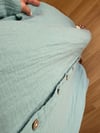 CDBR4630Mireya Yeşil Cepli Maxi Boy Müslin Elbise