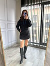 CDBR3416Orjinal Marka 3 İplik Şardonlu Siyah Sweatshirt