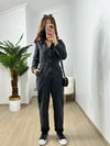 CDBR3713Orjinal Marka  Beli Lastik Detaylı Jean Tulum