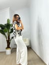 CDBR3666Orjinal ZR Marka Leopar Desen Yandan Bağlamalı Süveter