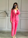 Pembe Düğmeli Blazer Ceket