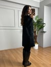 CDBR4661Penha Siyah Angora Fermuarlı Yelek