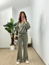 CDBR3764Roselin Haki Oysh Modal Kumaş Tasarım Takım
