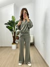 CDBR3764Roselin Haki Oysh Modal Kumaş Tasarım Takım