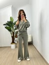 CDBR3764Roselin Haki Oysh Modal Kumaş Tasarım Takım