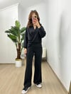 CDBR3763Roselin Siyah Oysh Modal Kumaş Tasarım Takım