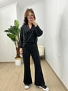 CDBR3763Roselin Siyah Oysh Modal Kumaş Tasarım Takım