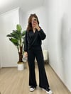 CDBR3763Roselin Siyah Oysh Modal Kumaş Tasarım Takım
