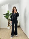 CDBR3763Roselin Siyah Oysh Modal Kumaş Tasarım Takım