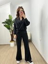 CDBR3763Roselin Siyah Oysh Modal Kumaş Tasarım Takım