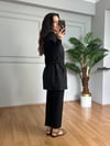 CDBR4642Sandra Siyah Kapitone Kemerli Yelek
