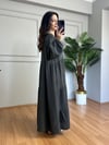 CDBR4479Selora Füme Müslin Kumaş Elbise