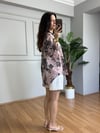 CDBR4621Seren Pembe İthal Keten Gönlek