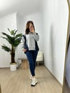 CDBR3750Showy Lacivert Gri Tasarım Sweatshirt